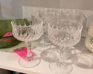 French crystal D’Argus crystal coupes (set of 6) $75 + tax