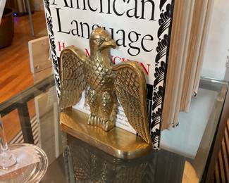Vintage solid brass American bald eagle bookends $70 + tax