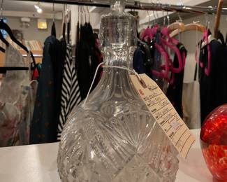 Early American cut crystal decanter $75 + tax