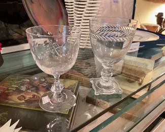 Etches wine glasses