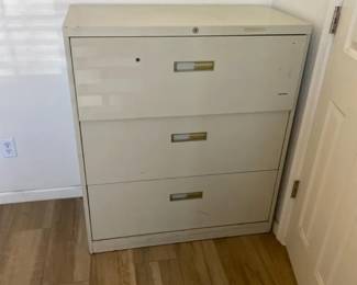 Lateral Three Drawer File Cabinet