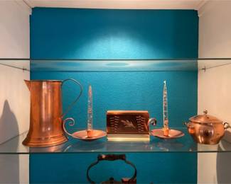 Assortment Of Copper Decorative Items