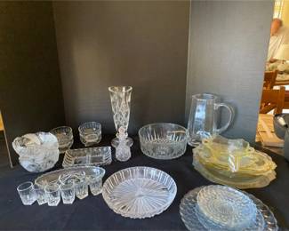 Cut Glass, Etched Glass, Raised Glass, Some Crystal