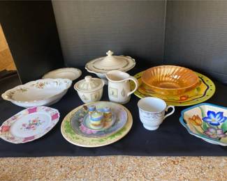 Vintage Plates And Bowls 