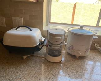 Sunbeam Electric Skillet, Mr. Coffee  Procter Silex Crock Pot