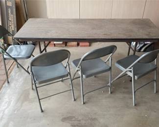 Folding Table And Chairs