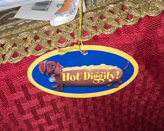 Label on Dog Figurines 