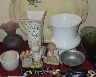 2 Precious Moments  - Vintage Glass 