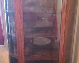 Antique Display Cabinet with Claw Feet