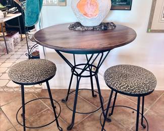 cheetah chair dining set