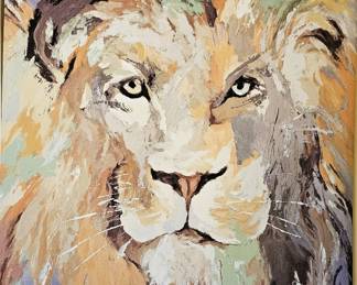 lion painting 