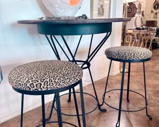 cheetah chair and dining set