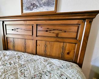  wooden headboard 