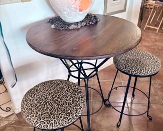 cheetah chair dinning set