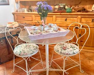 flower chair dining set