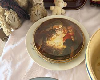 An assortment of Hummel plates