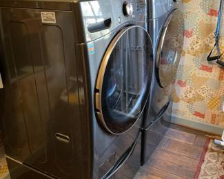Front loading washer and dryer