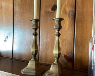 Brass candle sticks