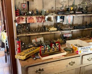 WWII soldiers and collectibles