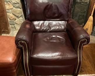 Leather recliner