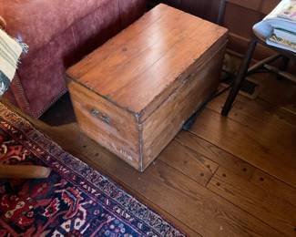 Wooden storage chest