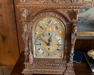 German antique ornate mantle clock