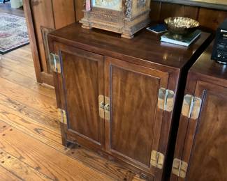  Campaign Style Cabinet - MCM, Hollywood Regency, Asian Modern, Chinoiserie