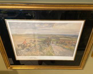 "Hunting Countries" by Lionel Edwards, The Cotswold at Compton Abdale