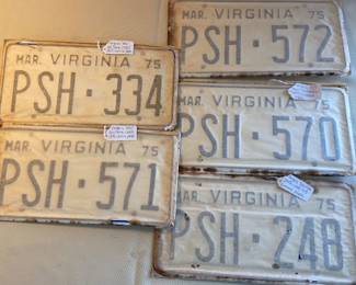 New old stock license plates