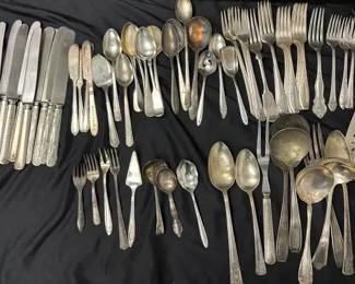 Assorted Silver Plate Flatware
