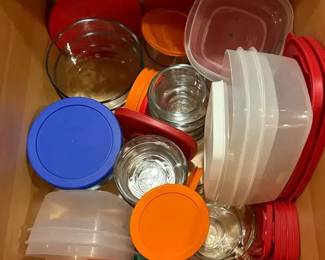 Tupperware and Pyrex