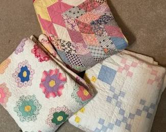 Vintage Twin Size Handmade Quilts