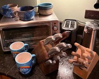 Hamilton Breach Toaster Oven, Can Opener and Knives