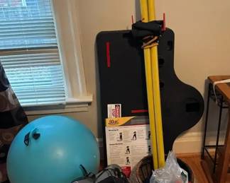 60 Up Balance Board, Hand Weights, Bands , Homedics Neck Massager