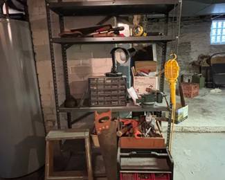 Assortment of Hand Tools, UtiliTech 4 In 1 Work Light ,bench Vice,  More 