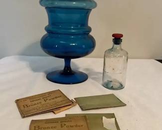 Bronze Powder, Apothecary Jar and Stewarts Glass