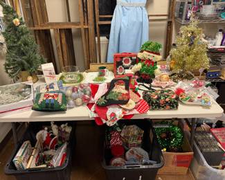 vintage curated Christmas decor and ornaments. 