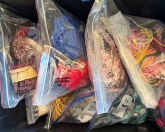 Embroidery, sewing and knitting supplies