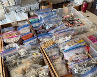 bulk bags of jewelry making and crafting supplies
