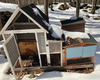 Variety of cages and coops