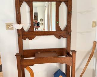 Antique Hall Tree