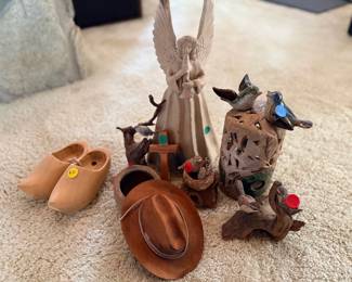 Hand Crafted Pottery and Wood Collectibles 