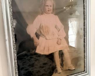 Antique framed tinted photo 24 x 30