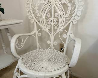 Peacock Chair in Wicker