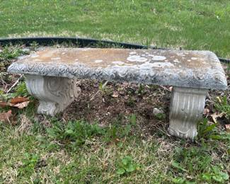 CEMENT OUTOOR YARD BENCH