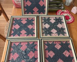 framed quilt art