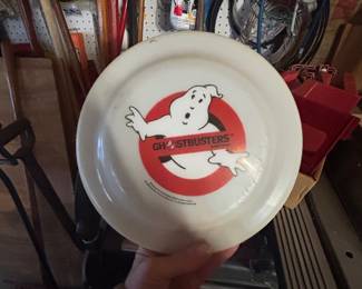 vintage frisbee ghostbusters advertising