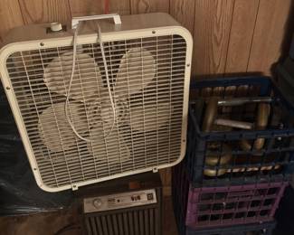 vintage window fan dehumidifier wieghts