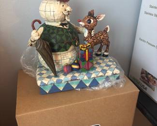 new in box jim shore rudulph w/ snowman