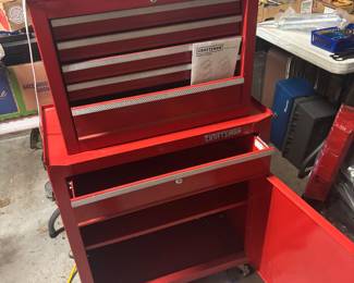 red like new craftsman tool box chest